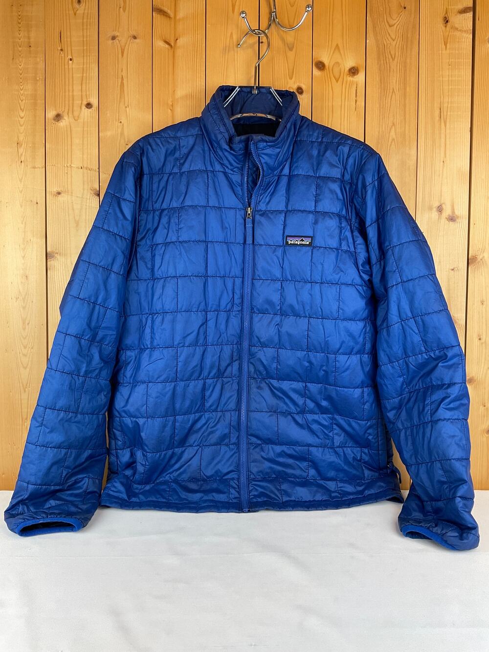 Patagonia Kids Full-Zip Puff Quilt Jacket, Blue Size Kids *EST* X-Large XL, 14